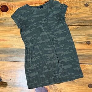 Sanctuary Olive Green Camo T-Shirt Dress